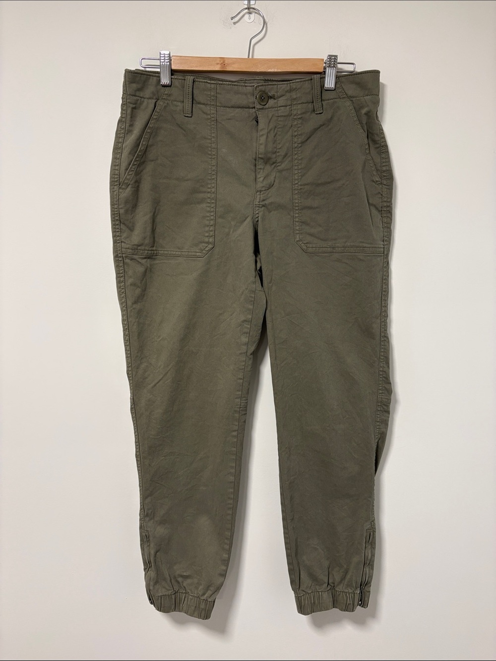 Banana Republic Olive Green Utility Jogger Pants